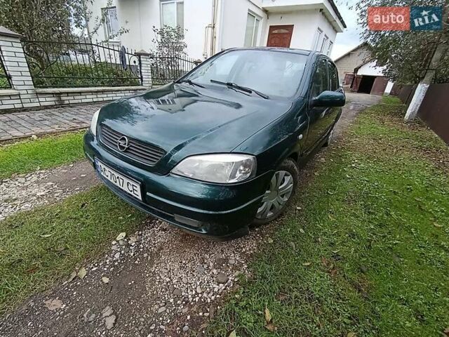 Зеленый Опель Астра, объемом двигателя 1.6 л и пробегом 314 тыс. км за 2450 $, фото 1 на Automoto.ua