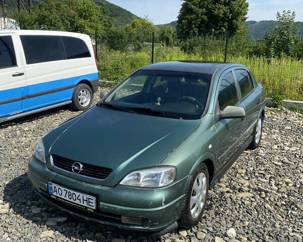 Зеленый Опель Астра, объемом двигателя 2 л и пробегом 173 тыс. км за 2450 $, фото 1 на Automoto.ua