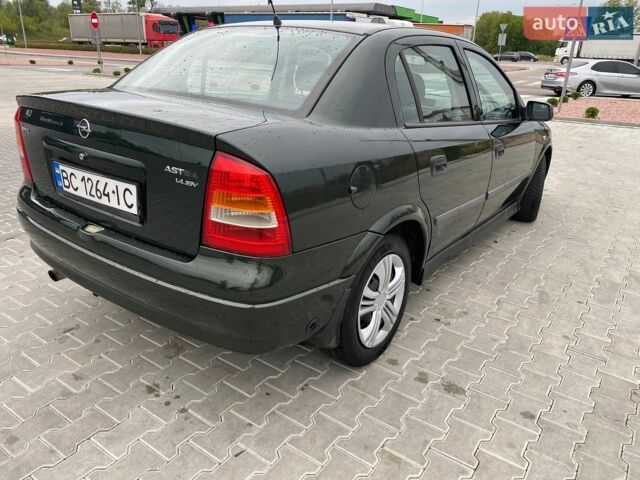 Зеленый Опель Астра, объемом двигателя 1.4 л и пробегом 392 тыс. км за 2150 $, фото 1 на Automoto.ua