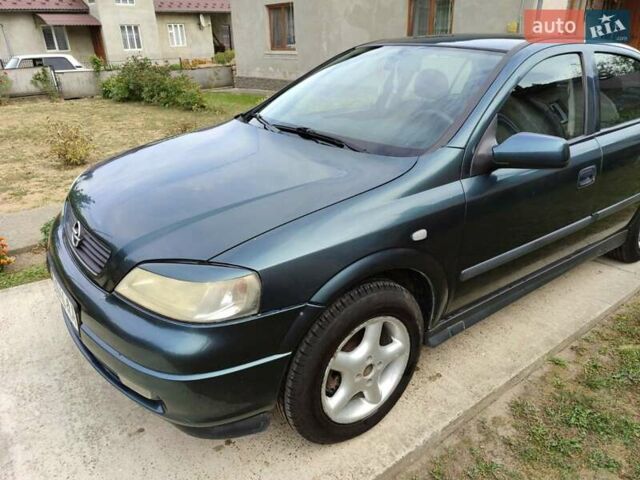 Зеленый Опель Астра, объемом двигателя 1.4 л и пробегом 182 тыс. км за 3500 $, фото 1 на Automoto.ua