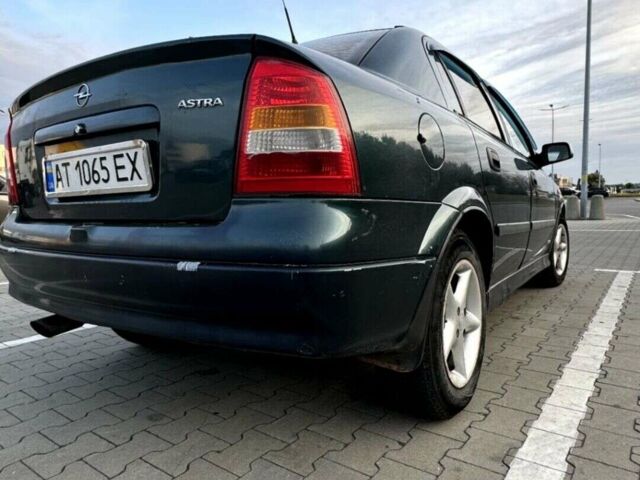 Зеленый Опель Астра, объемом двигателя 1.39 л и пробегом 299 тыс. км за 2950 $, фото 1 на Automoto.ua