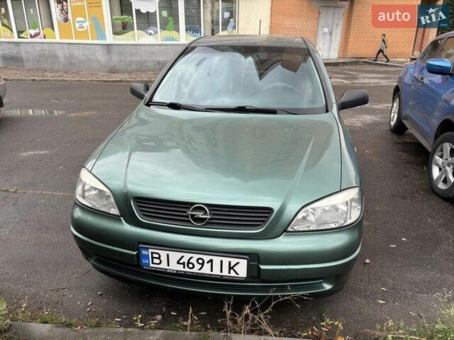 Зеленый Опель Астра, объемом двигателя 1.4 л и пробегом 139 тыс. км за 3900 $, фото 1 на Automoto.ua