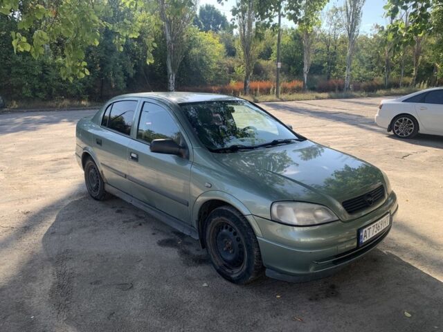 Зеленый Опель Астра, объемом двигателя 1.4 л и пробегом 187 тыс. км за 2450 $, фото 1 на Automoto.ua