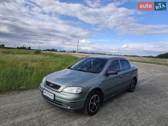Зелений Опель Астра, об'ємом двигуна 1.4 л та пробігом 309 тис. км за 3600 $, фото 1 на Automoto.ua