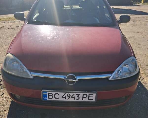 Красный Опель Корса, объемом двигателя 1.2 л и пробегом 194 тыс. км за 3200 $, фото 1 на Automoto.ua