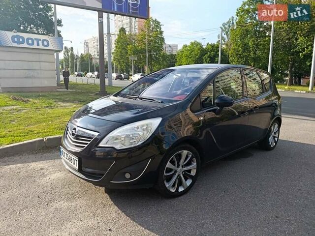Черный Опель Мерива, объемом двигателя 1.36 л и пробегом 170 тыс. км за 6200 $, фото 1 на Automoto.ua