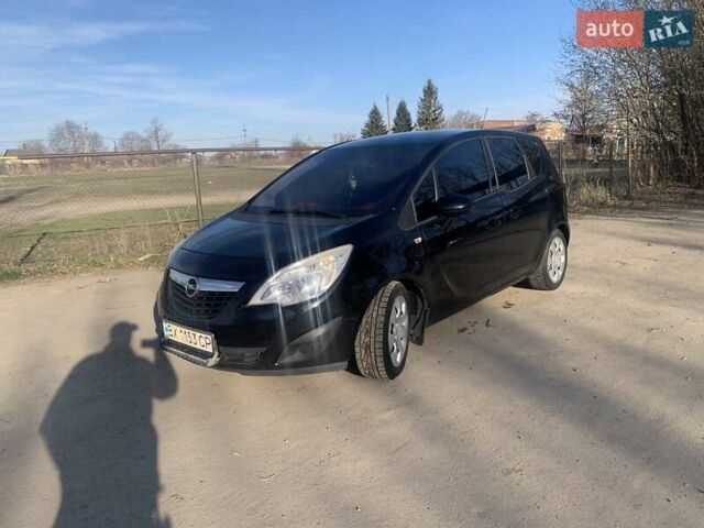 Черный Опель Мерива, объемом двигателя 1.25 л и пробегом 190 тыс. км за 6500 $, фото 1 на Automoto.ua