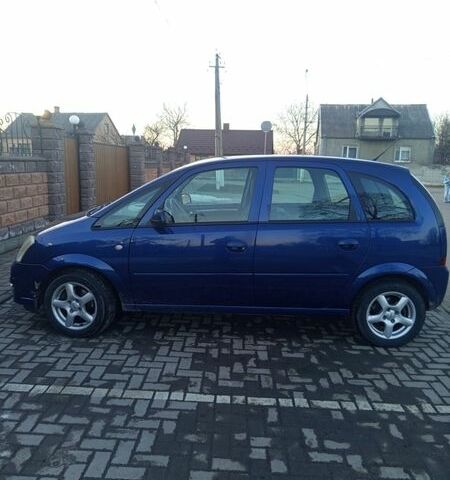 Синий Опель Мерива, объемом двигателя 1.3 л и пробегом 200 тыс. км за 4500 $, фото 1 на Automoto.ua