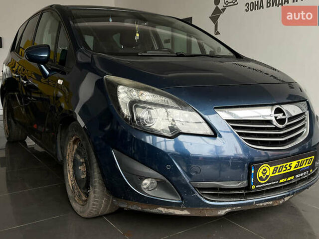 Синий Опель Мерива, объемом двигателя 1.69 л и пробегом 271 тыс. км за 6600 $, фото 1 на Automoto.ua