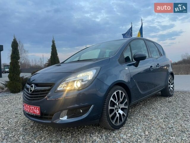 Синий Опель Мерива, объемом двигателя 1.4 л и пробегом 118 тыс. км за 9900 $, фото 1 на Automoto.ua