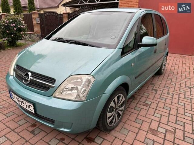 Зеленый Опель Мерива, объемом двигателя 1.6 л и пробегом 140 тыс. км за 4699 $, фото 1 на Automoto.ua