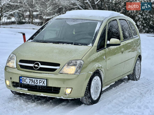 Зеленый Опель Мерива, объемом двигателя 1.6 л и пробегом 255 тыс. км за 3499 $, фото 1 на Automoto.ua