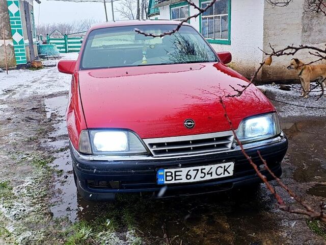 Красный Опель Омега, объемом двигателя 1.8 л и пробегом 354 тыс. км за 1600 $, фото 1 на Automoto.ua