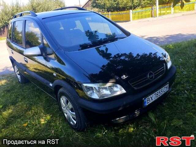 Черный Опель Зафира, объемом двигателя 1.8 л и пробегом 266 тыс. км за 3200 $, фото 1 на Automoto.ua