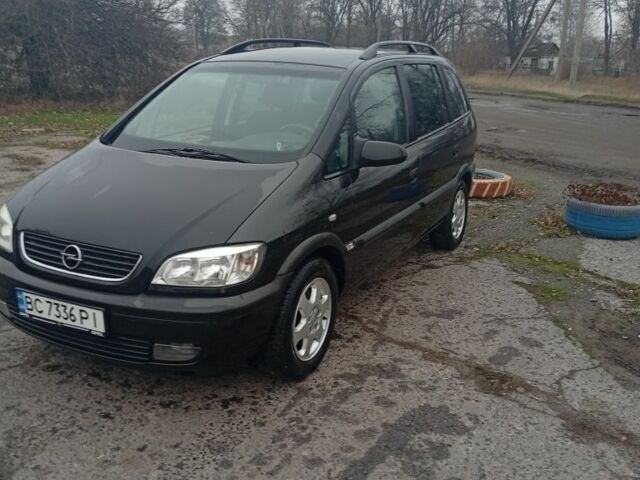 Черный Опель Зафира, объемом двигателя 1.8 л и пробегом 244 тыс. км за 4000 $, фото 1 на Automoto.ua
