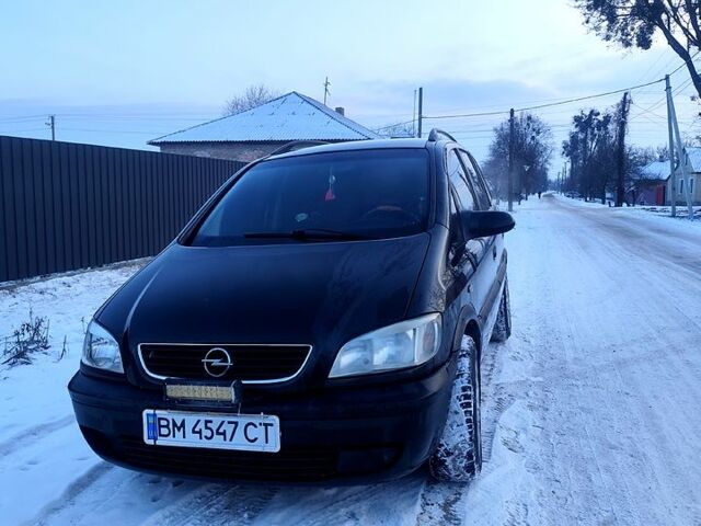 Черный Опель Зафира, объемом двигателя 2 л и пробегом 398 тыс. км за 3150 $, фото 1 на Automoto.ua