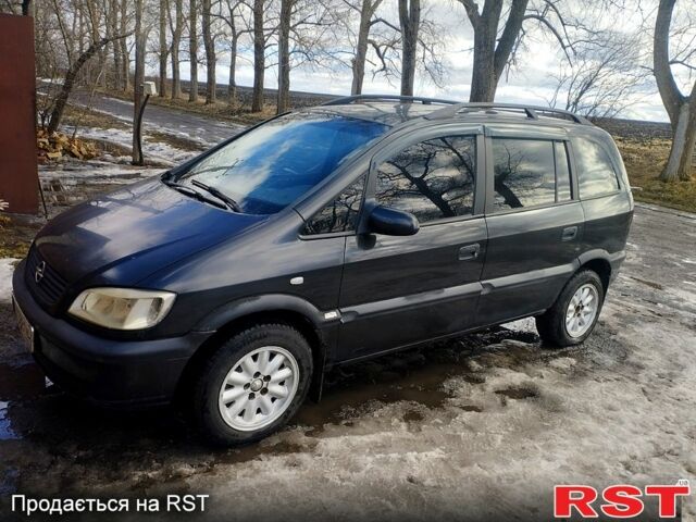 Черный Опель Зафира, объемом двигателя 2 л и пробегом 370 тыс. км за 3400 $, фото 1 на Automoto.ua