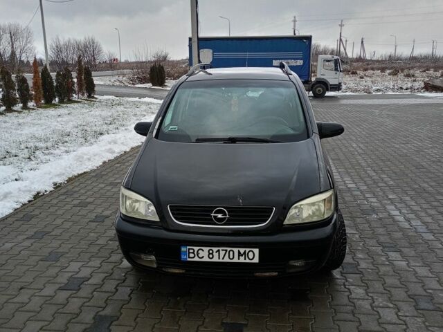 Черный Опель Зафира, объемом двигателя 1.6 л и пробегом 50 тыс. км за 3400 $, фото 1 на Automoto.ua