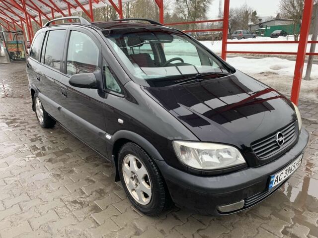 Черный Опель Зафира, объемом двигателя 2.2 л и пробегом 300 тыс. км за 2850 $, фото 1 на Automoto.ua