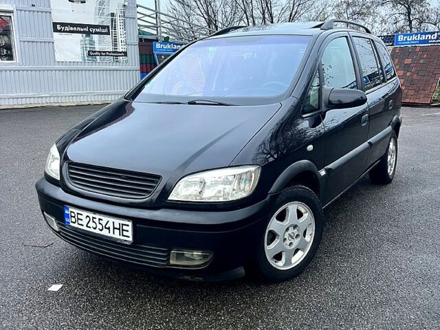 Черный Опель Зафира, объемом двигателя 2.2 л и пробегом 342 тыс. км за 4299 $, фото 1 на Automoto.ua