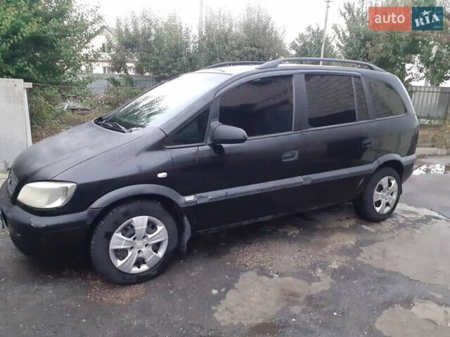 Черный Опель Зафира, объемом двигателя 1.8 л и пробегом 350 тыс. км за 2750 $, фото 1 на Automoto.ua