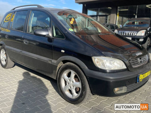 Черный Опель Зафира, объемом двигателя 2.2 л и пробегом 420 тыс. км за 3500 $, фото 1 на Automoto.ua