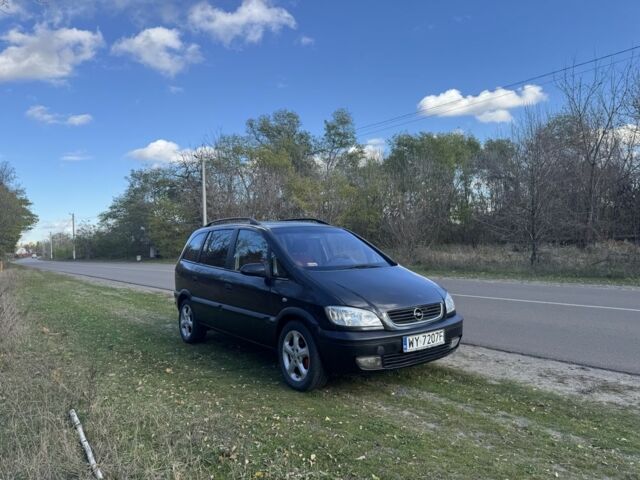 Черный Опель Зафира, объемом двигателя 2 л и пробегом 230 тыс. км за 1800 $, фото 1 на Automoto.ua