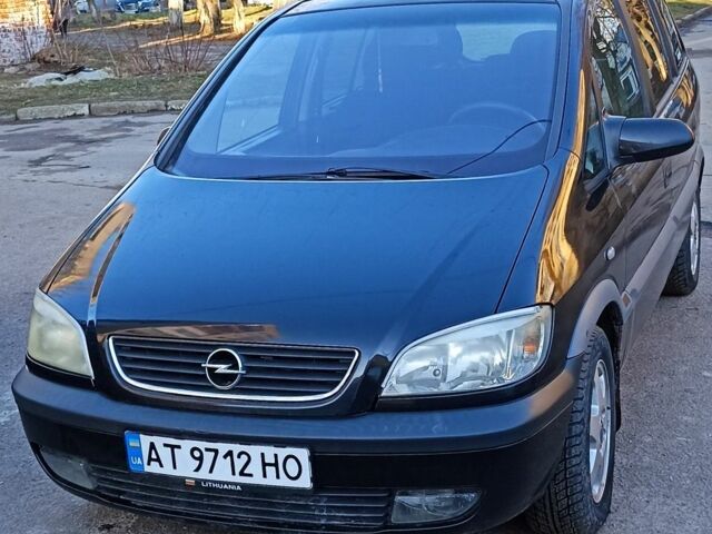 Черный Опель Зафира, объемом двигателя 2.2 л и пробегом 480 тыс. км за 3200 $, фото 1 на Automoto.ua
