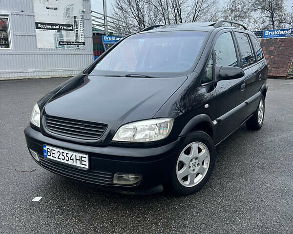 Черный Опель Зафира, объемом двигателя 2.2 л и пробегом 342 тыс. км за 4299 $, фото 1 на Automoto.ua