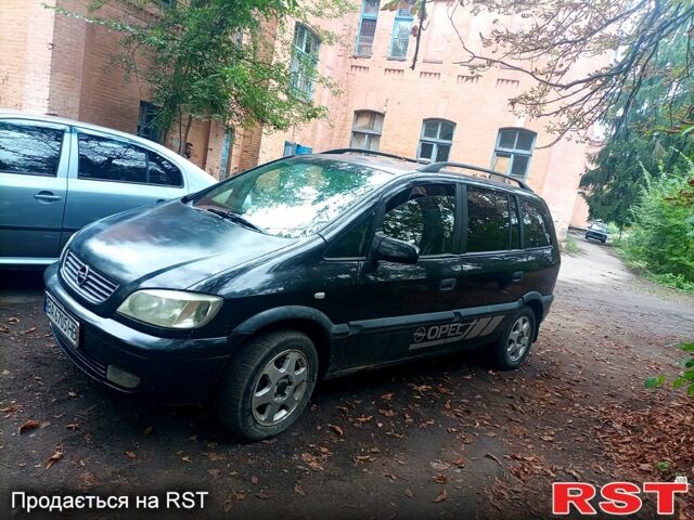 Черный Опель Зафира, объемом двигателя 2 л и пробегом 350 тыс. км за 2000 $, фото 1 на Automoto.ua