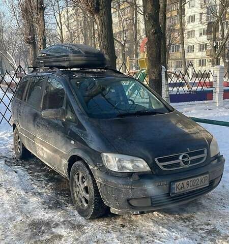 Черный Опель Зафира, объемом двигателя 1.8 л и пробегом 220 тыс. км за 3500 $, фото 1 на Automoto.ua