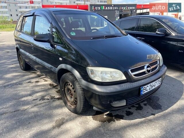 Черный Опель Зафира, объемом двигателя 1.8 л и пробегом 328 тыс. км за 3333 $, фото 1 на Automoto.ua