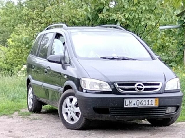 Черный Опель Зафира, объемом двигателя 2 л и пробегом 230 тыс. км за 2500 $, фото 1 на Automoto.ua