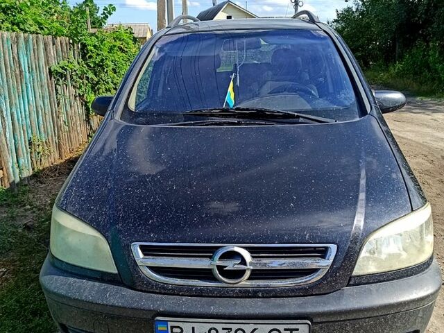 Черный Опель Зафира, объемом двигателя 2 л и пробегом 293 тыс. км за 4000 $, фото 1 на Automoto.ua