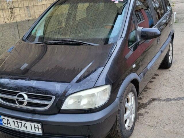 Черный Опель Зафира, объемом двигателя 2 л и пробегом 310 тыс. км за 3500 $, фото 1 на Automoto.ua