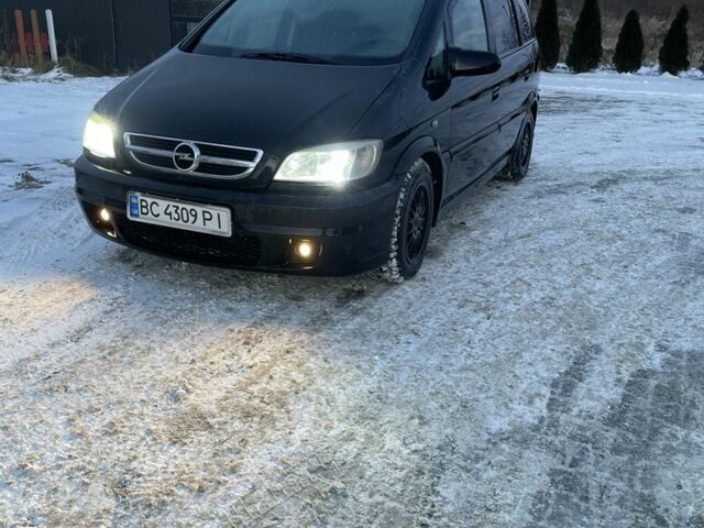Черный Опель Зафира, объемом двигателя 2 л и пробегом 245 тыс. км за 3700 $, фото 1 на Automoto.ua