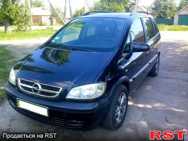 Черный Опель Зафира, объемом двигателя 1.8 л и пробегом 189 тыс. км за 4700 $, фото 1 на Automoto.ua