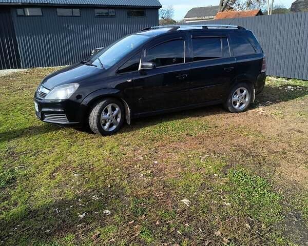 Черный Опель Зафира, объемом двигателя 1.91 л и пробегом 264 тыс. км за 5200 $, фото 1 на Automoto.ua