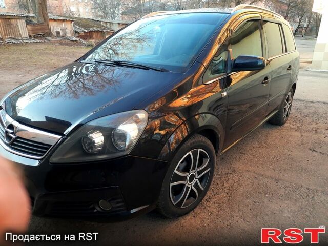 Черный Опель Зафира, объемом двигателя 1.8 л и пробегом 260 тыс. км за 6100 $, фото 1 на Automoto.ua