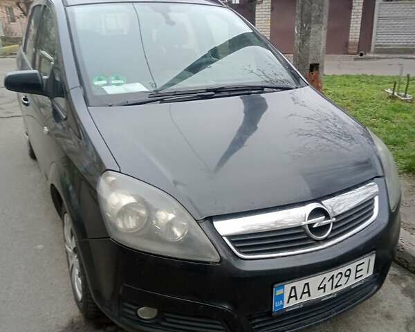 Черный Опель Зафира, объемом двигателя 1.9 л и пробегом 280 тыс. км за 5000 $, фото 1 на Automoto.ua