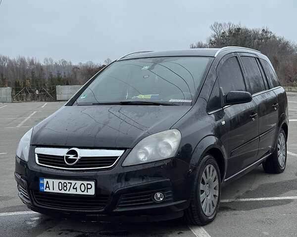 Черный Опель Зафира, объемом двигателя 1.91 л и пробегом 344 тыс. км за 5300 $, фото 1 на Automoto.ua