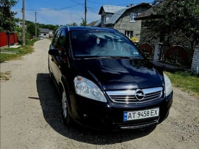 Черный Опель Зафира, объемом двигателя 1.9 л и пробегом 206 тыс. км за 5400 $, фото 1 на Automoto.ua