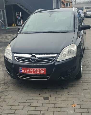 Черный Опель Зафира, объемом двигателя 1.6 л и пробегом 260 тыс. км за 6200 $, фото 1 на Automoto.ua