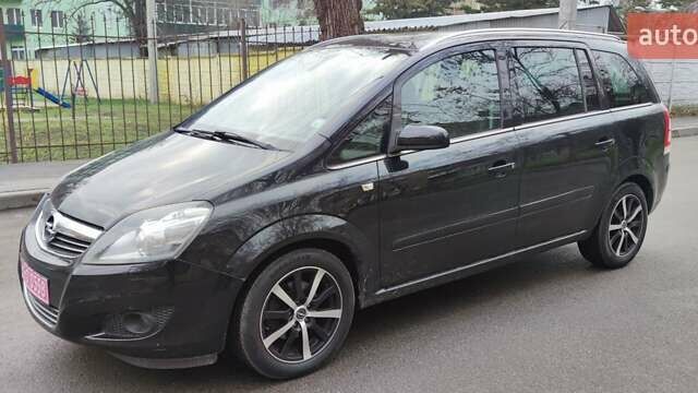 Черный Опель Зафира, объемом двигателя 1.8 л и пробегом 226 тыс. км за 7100 $, фото 1 на Automoto.ua