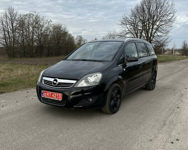 Черный Опель Зафира, объемом двигателя 1.6 л и пробегом 192 тыс. км за 5700 $, фото 1 на Automoto.ua