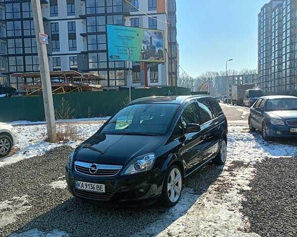 Черный Опель Зафира, объемом двигателя 1.9 л и пробегом 221 тыс. км за 7700 $, фото 1 на Automoto.ua