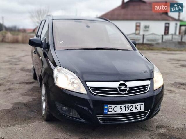 Черный Опель Зафира, объемом двигателя 1.9 л и пробегом 279 тыс. км за 6850 $, фото 1 на Automoto.ua
