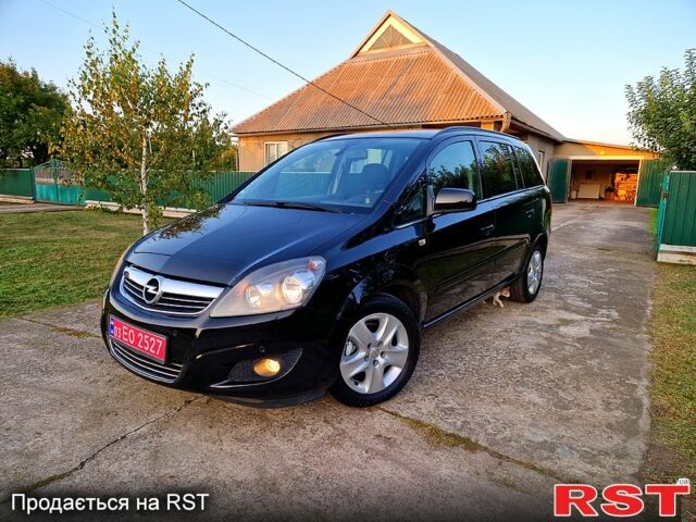 Черный Опель Зафира, объемом двигателя 1.6 л и пробегом 201 тыс. км за 7850 $, фото 1 на Automoto.ua