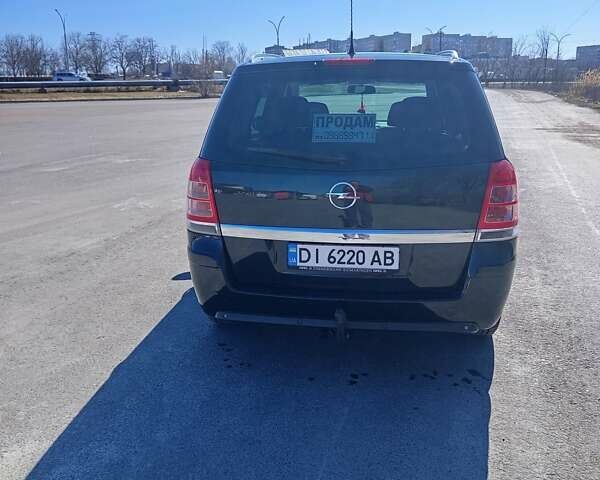 Черный Опель Зафира, объемом двигателя 1.8 л и пробегом 210 тыс. км за 7000 $, фото 1 на Automoto.ua