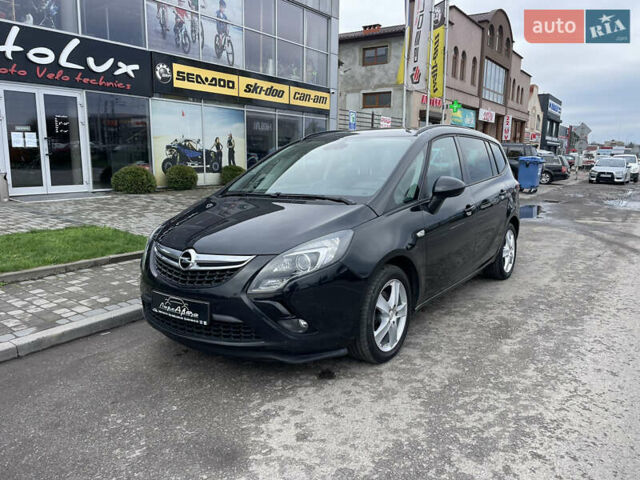 Черный Опель Зафира, объемом двигателя 1.6 л и пробегом 182 тыс. км за 10600 $, фото 1 на Automoto.ua